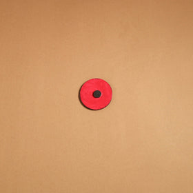 Yellow - gond handpainted wooden fridge magnet 35