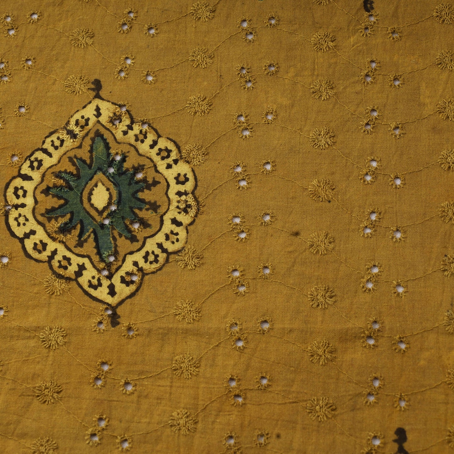 Hakoba natural dyed cotton fabric 08 - handcrafted