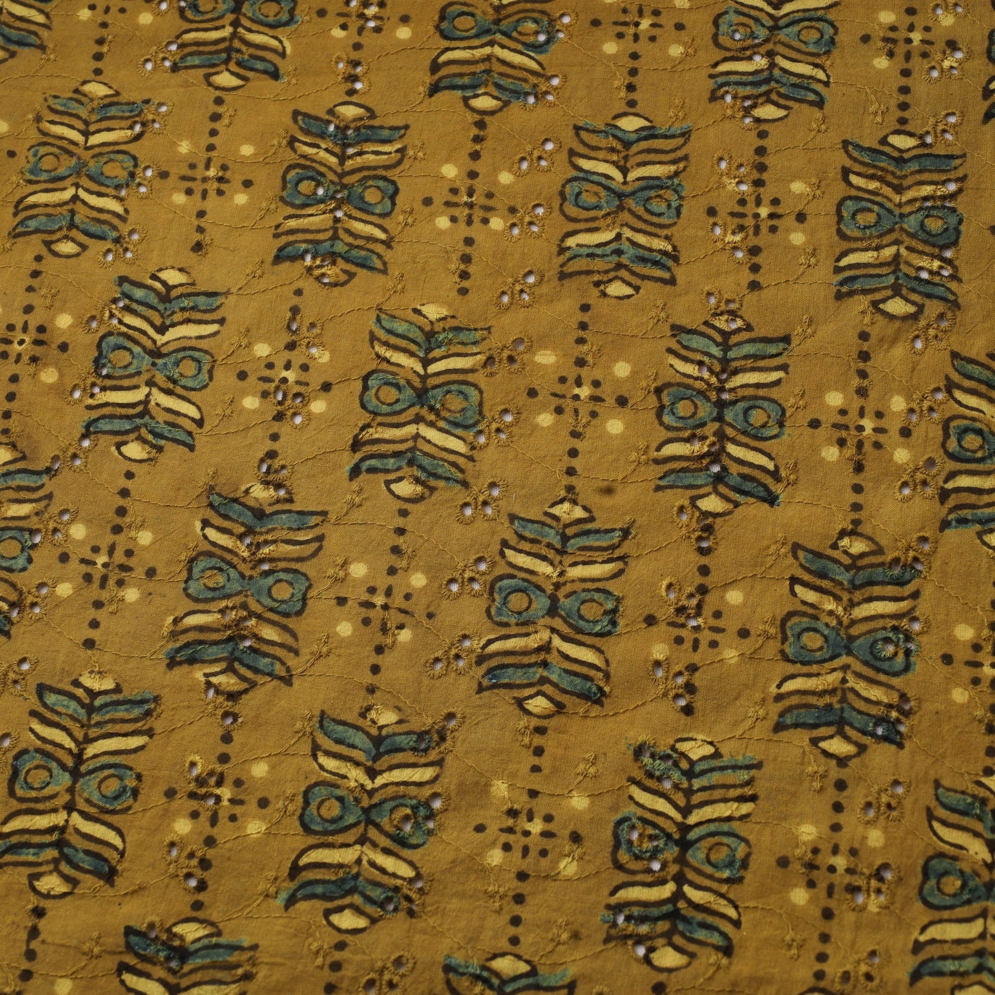 Hakoba natural dyed cotton fabric 13 - handcrafted