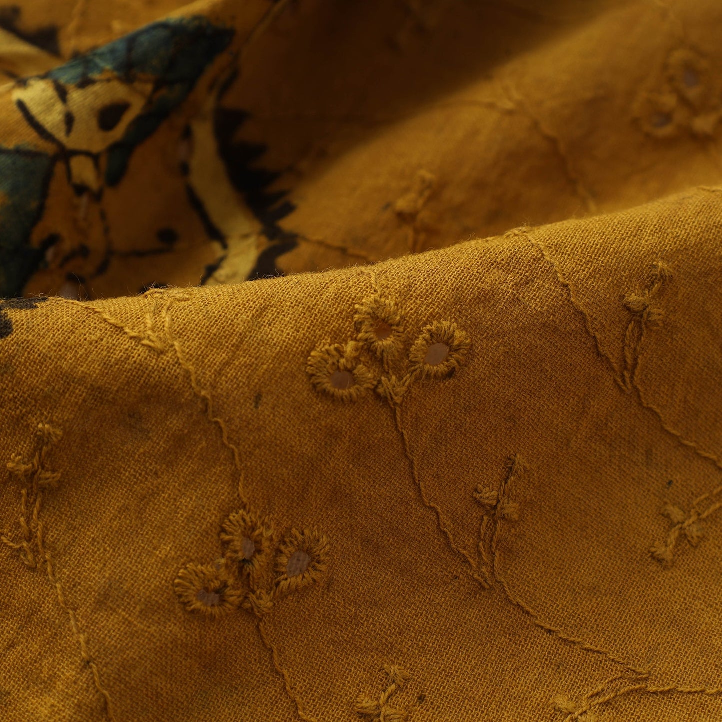 Hakoba natural dyed cotton fabric 16 - handcrafted