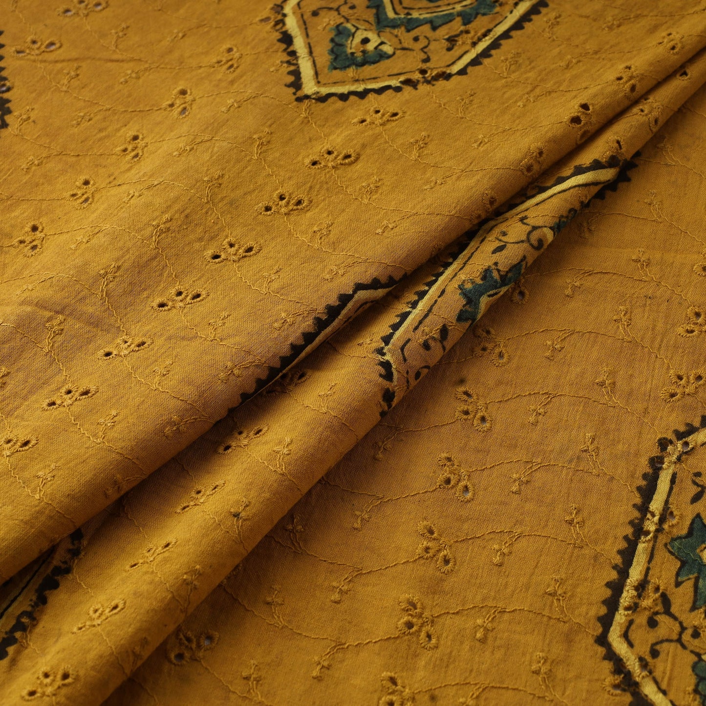 Hakoba natural dyed cotton fabric 16 - handcrafted