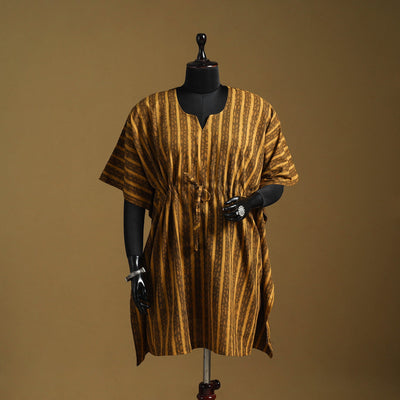 Hand akola short kaftan with tie-up waist 33 - handcrafted