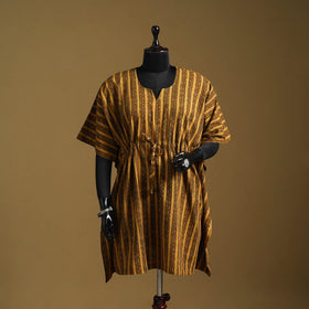 Hand akola short kaftan with tie-up waist 33 - handcrafted