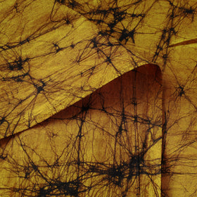 Yellow - hand batik cotton fabric 02 - handcrafted