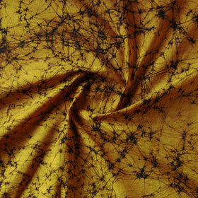 Yellow - hand batik cotton fabric 02 - handcrafted
