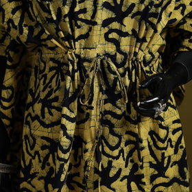 Hand batik cotton medium kaftan 40 - handcrafted