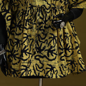 Hand batik cotton short kaftan 16 - handcrafted