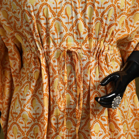 Hand batik cotton short kaftan 22 - handcrafted