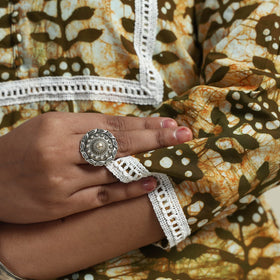  Hand Batik Printed Cotton Kurta with Palazzo Set 