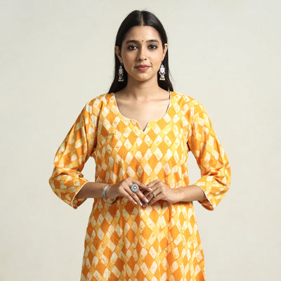 batik printed kurta