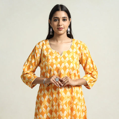 batik printed kurta
