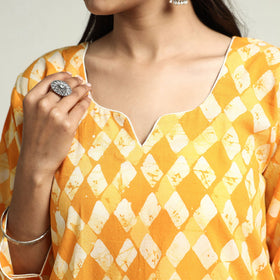 batik printed kurta