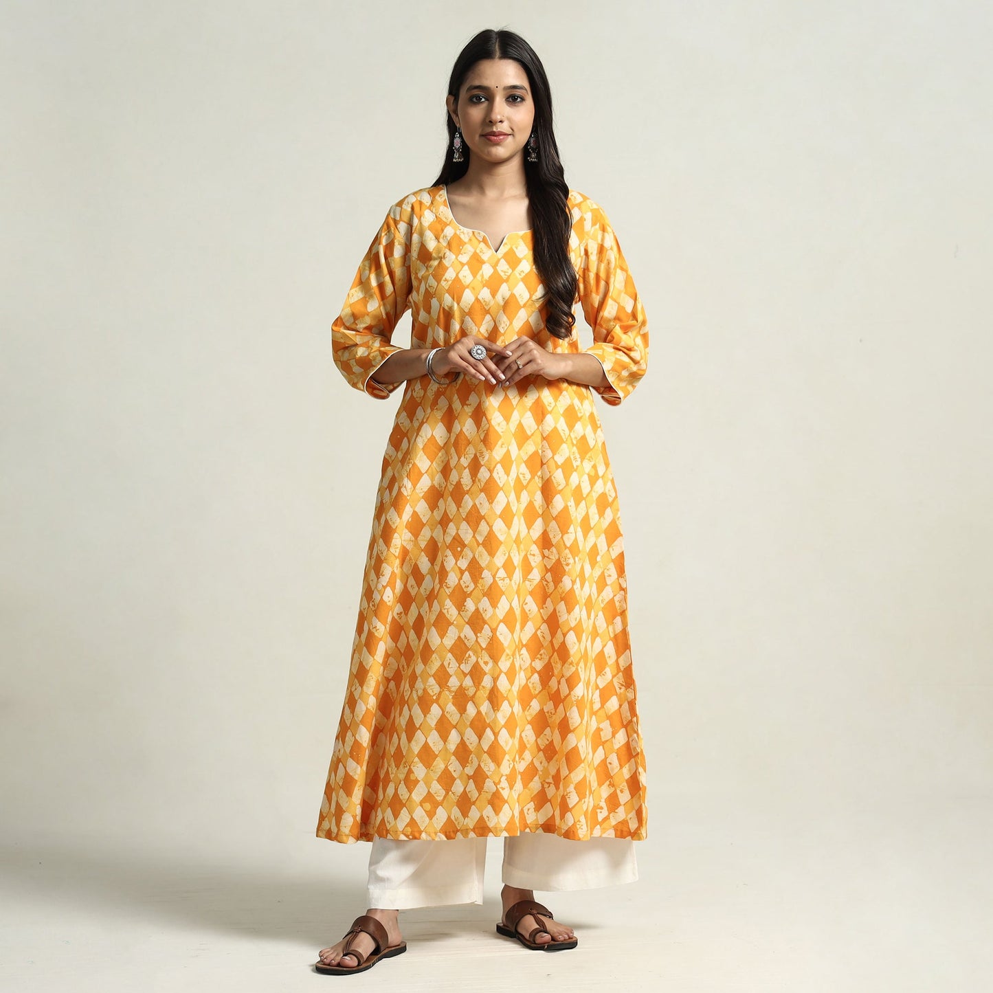 batik printed kurta