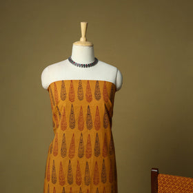 Hand block bagh print cotton 3pc unstitched dress material