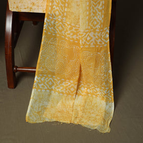 Hand batik cotton 3pc unstitched dress material 04