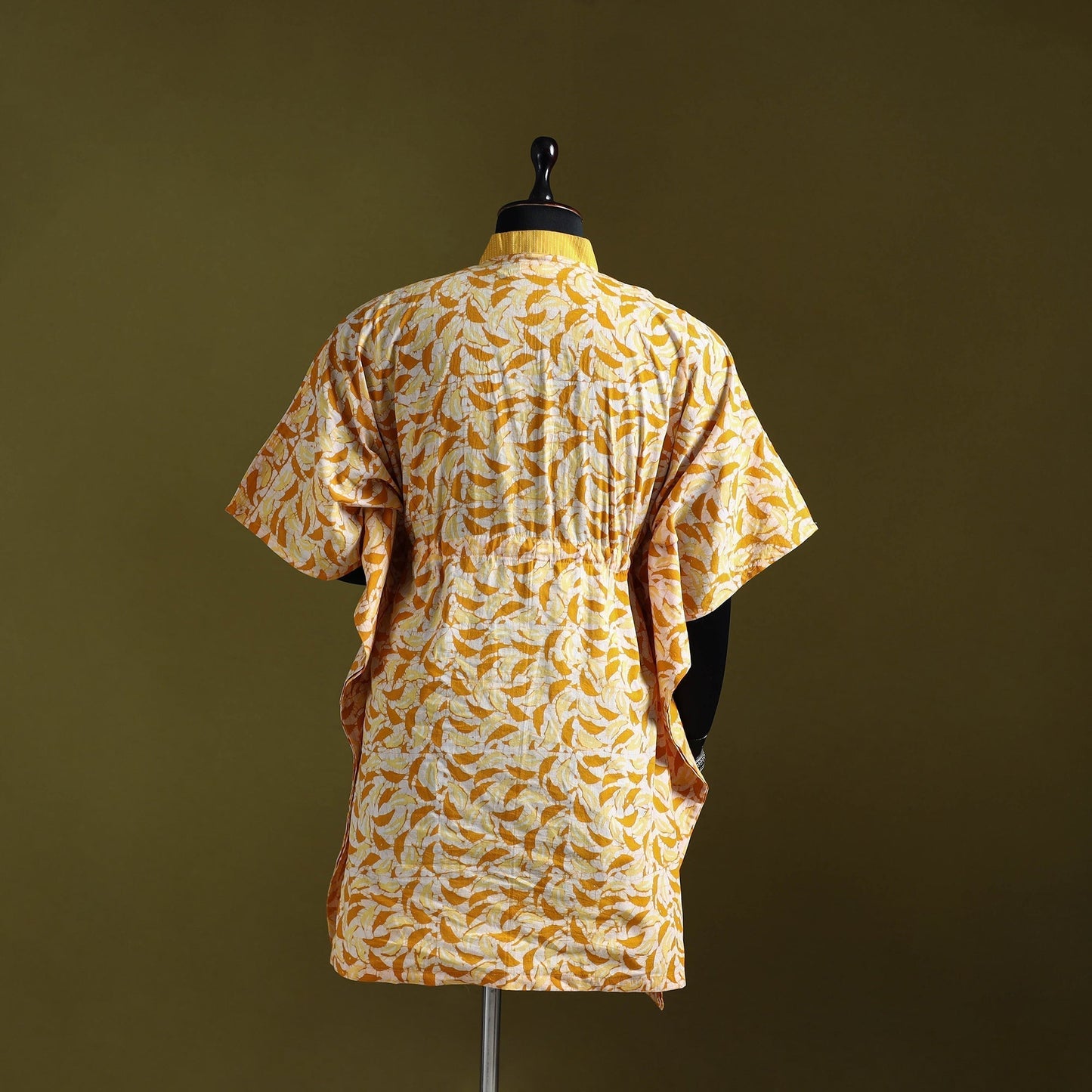 Hand batik cotton medium kaftan 45 - handcrafted