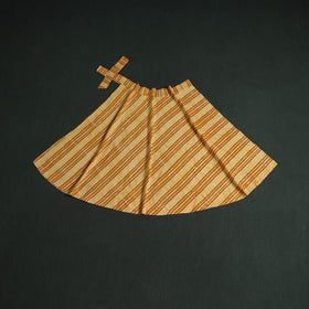 Hand block batik print cotton wrap around skirt 05