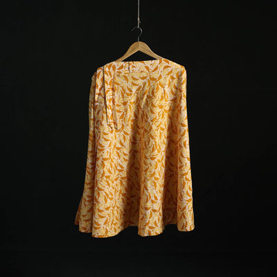 Hand block batik print cotton wrap around skirt 30