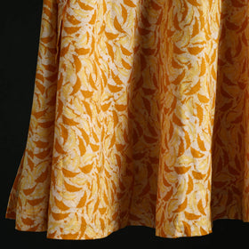 Hand block batik print cotton wrap around skirt 30