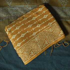 Hand block jaipur print cotton 3pc unstitched dress
