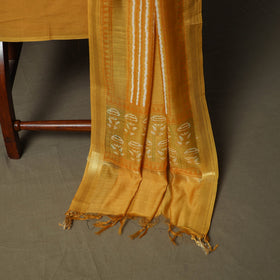 Hand block jaipur print maheshwari silk handloom 3pc