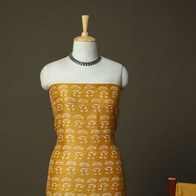 Hand block jaipur print maheshwari silk handloom 3pc