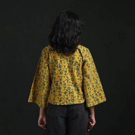 Hand block print cotton natural dyed angrakha ajrakh crop