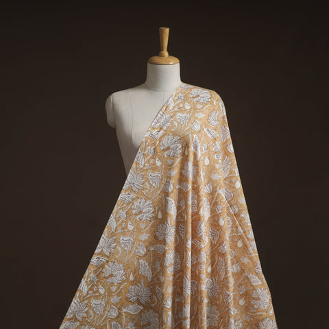 Hand block print cotton sanganeri fabric 12 - handcrafted
