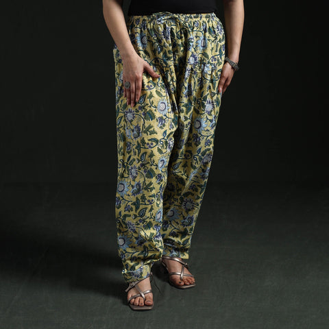 Hand block print cotton sanganeri salwar 05 - handcrafted