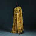 Hand block print natural dyed kota doria cotton ajrakh