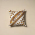 Hand sanganeri floral cushion cover 21 - handcrafted