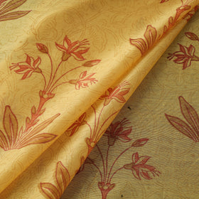 Hand chanderi silk sanganeri fabric 02 - handcrafted