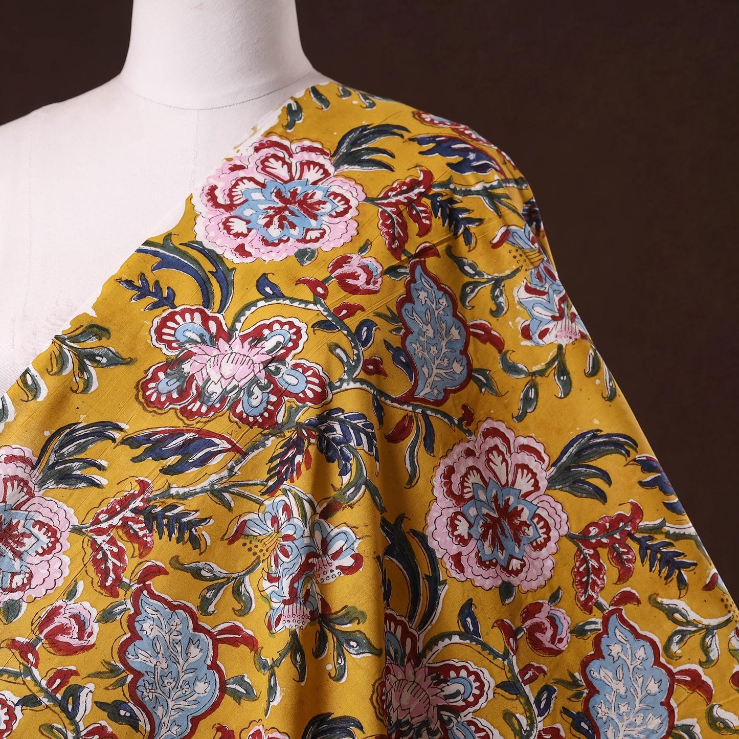 Hand cotton sanganeri fabric 01 - handcrafted