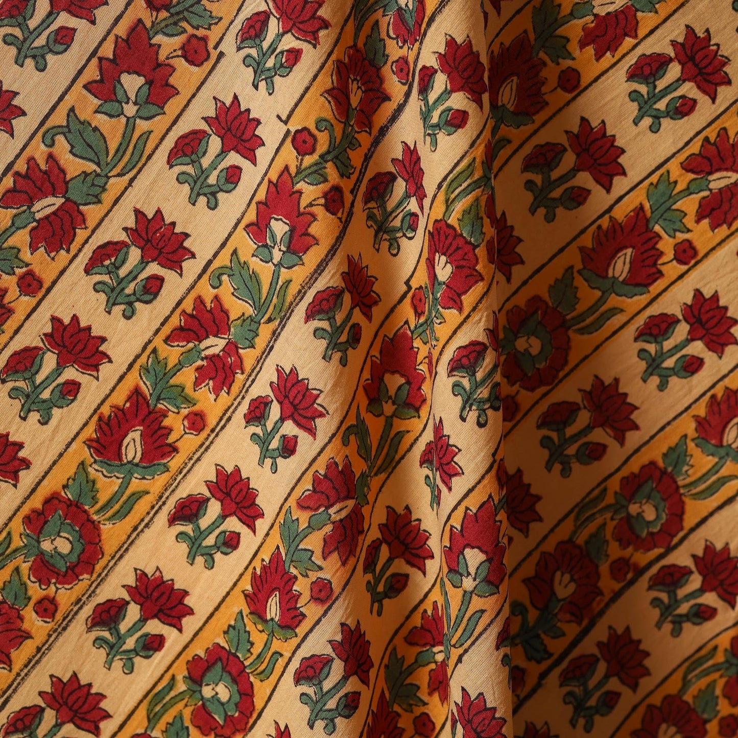 Hand cotton sanganeri fabric 05 - handcrafted