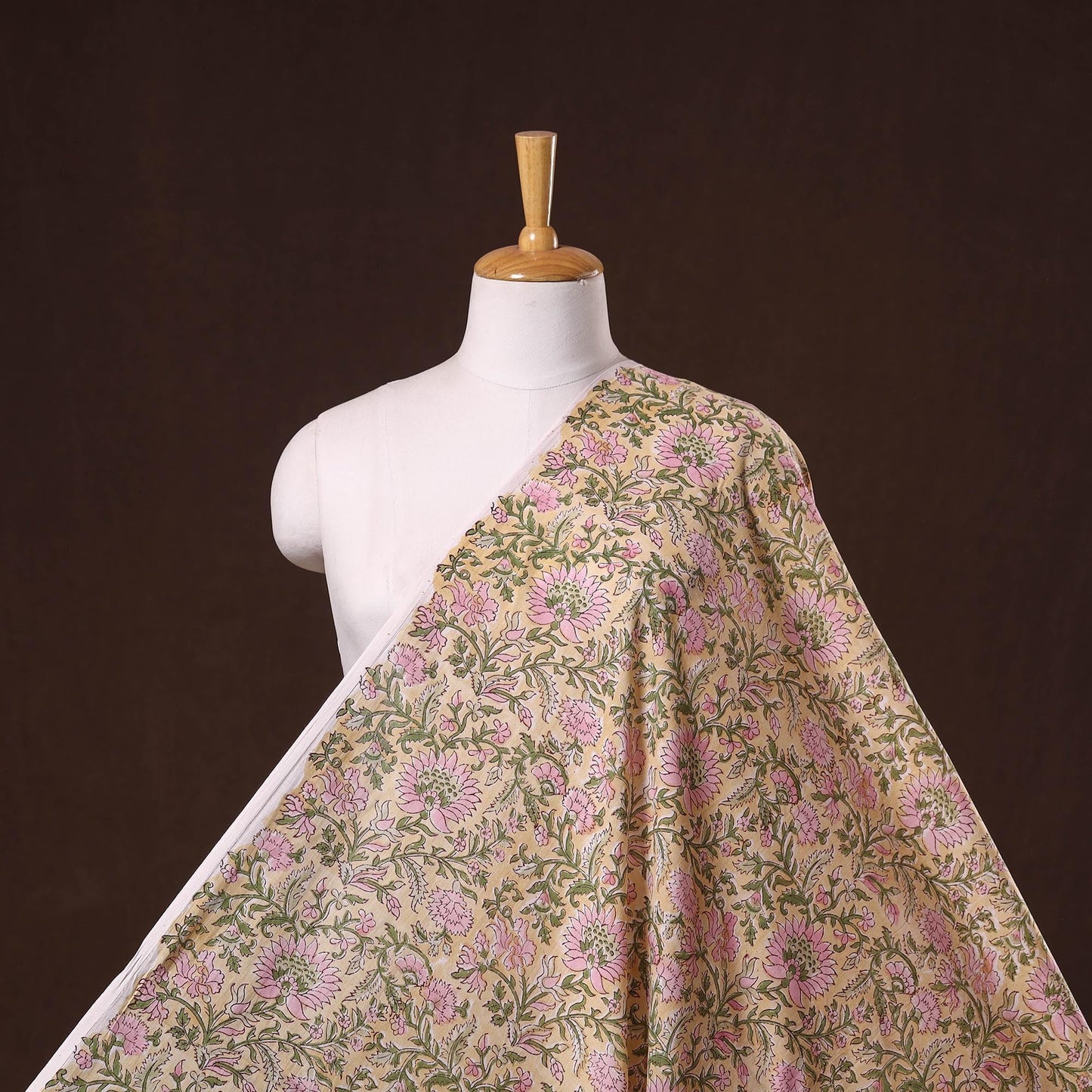 Hand cotton sanganeri fabric 20 - handcrafted