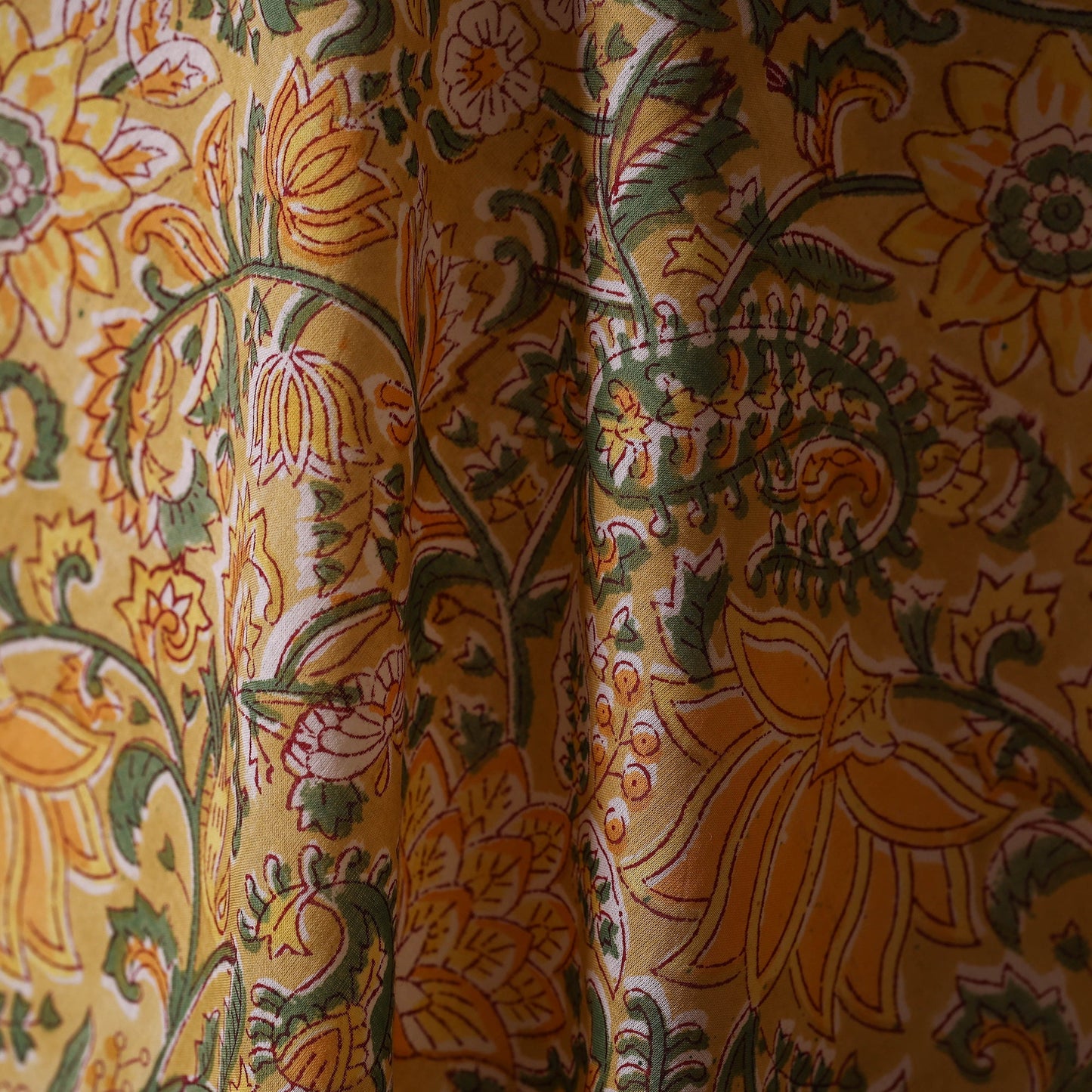 Hand cotton sanganeri fabric 21 - handcrafted