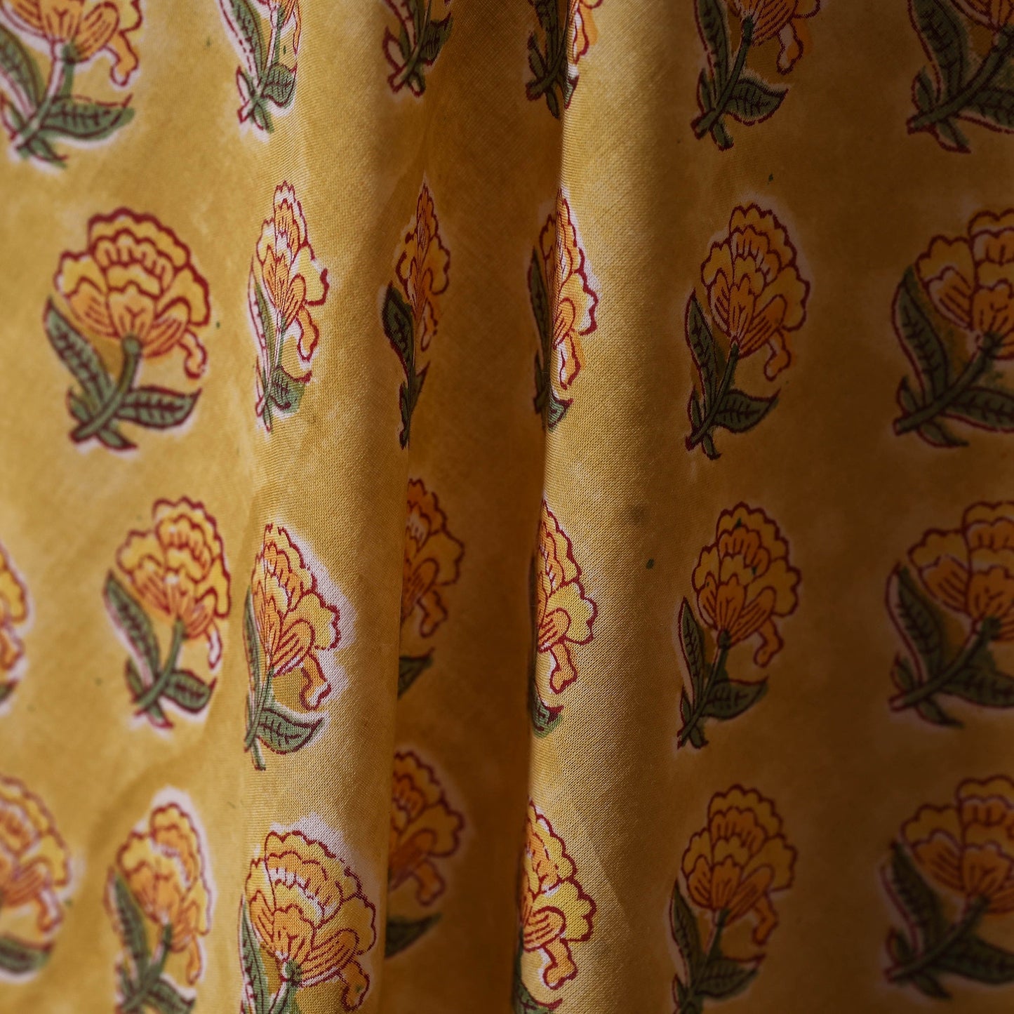 Hand cotton sanganeri fabric 32 - handcrafted