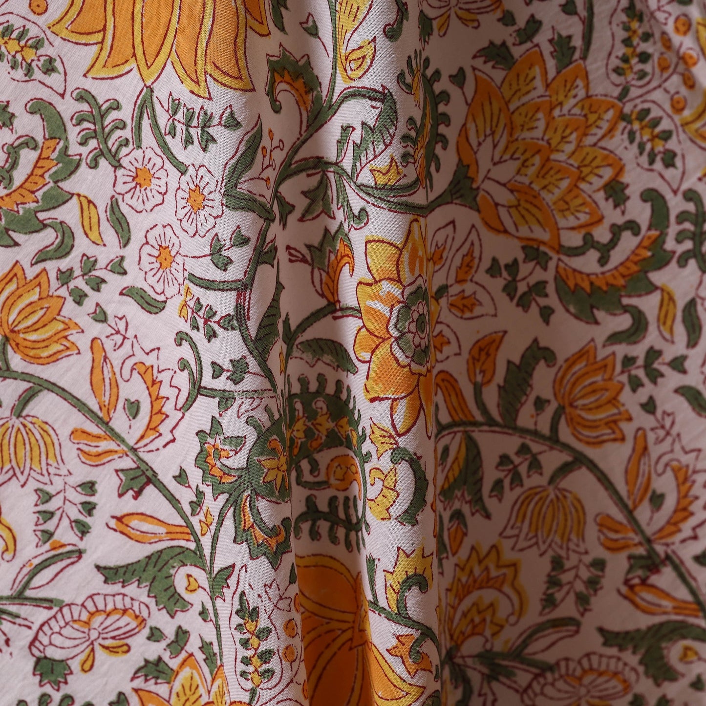 Hand cotton sanganeri fabric 57 - handcrafted