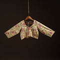 Yellow - hand cotton sanganeri readymade blouse 03