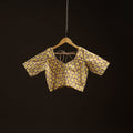 Yellow - hand cotton sanganeri readymade blouse 09