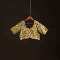 Yellow - hand cotton sanganeri readymade blouse 10