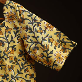 Yellow - hand cotton sanganeri readymade blouse 10