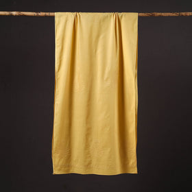 Yellow - hand embroidered lucknow chikankari cotton stole
