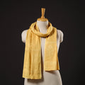 Yellow - hand embroidered lucknow chikankari cotton stole