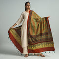Buy Hand Block Printed Cotton Ajrakh Dupatta 