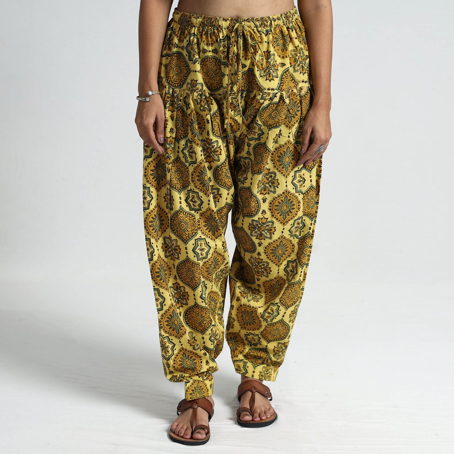 Shop Ajrakh Block Printed Cotton Salwar | Comfortable & Stylish