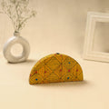 Yellow Handcrafted Bengal Kantha Work Jewelry Box