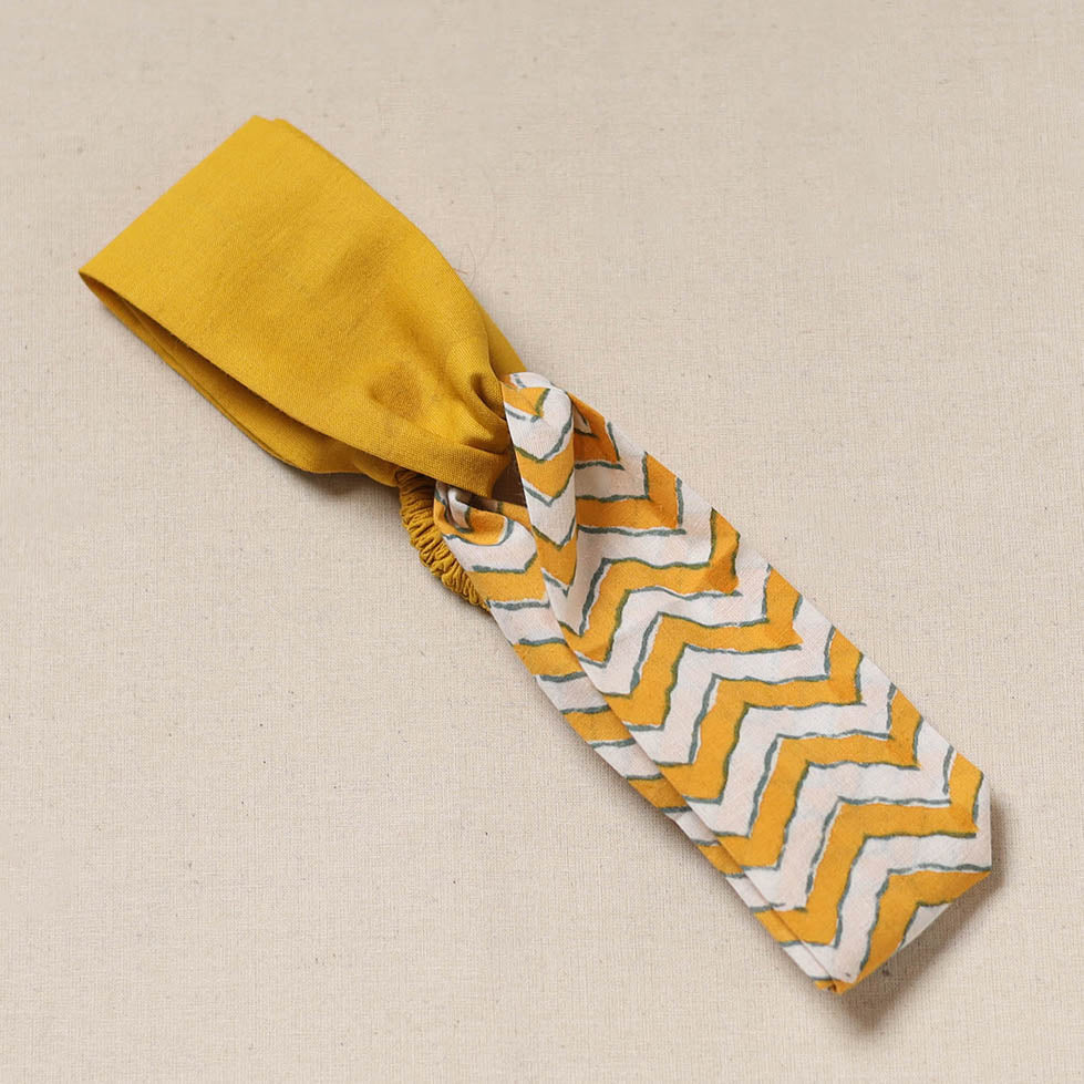 Handcrafted cotton elastic headband 11