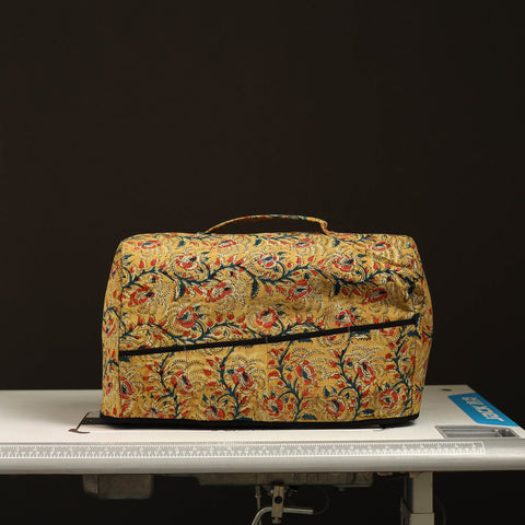 Yellow Handcrafted Cotton Sewing Machine Cover 