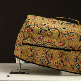Yellow Handcrafted Cotton Sewing Machine Cover 
